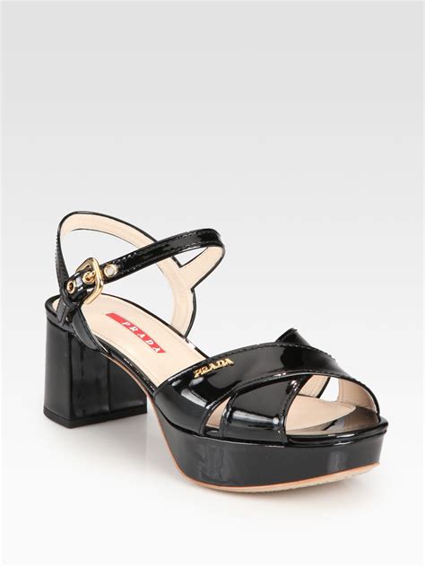 prada crisscross platform sandals